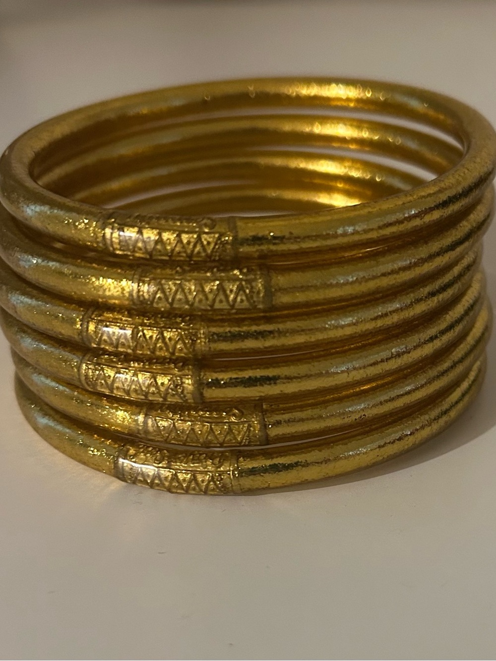Budahgirl Gold Tone Stacked Bangle Bracelet Set - Women Jewelry